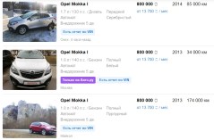 Opel Mokka цены