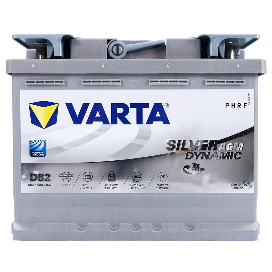 VARTA D52 Silver Dynamic AGM