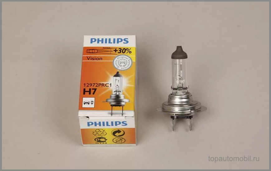 Philips Vision +30% 12972PRC1 H7 12V 55W