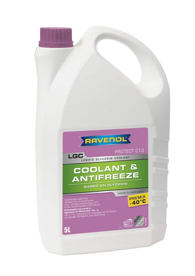 Антифриз Ravenol LGC Lobrid Glycerin Coolant PREMIX